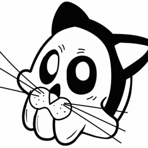 Cat Skull Sticker