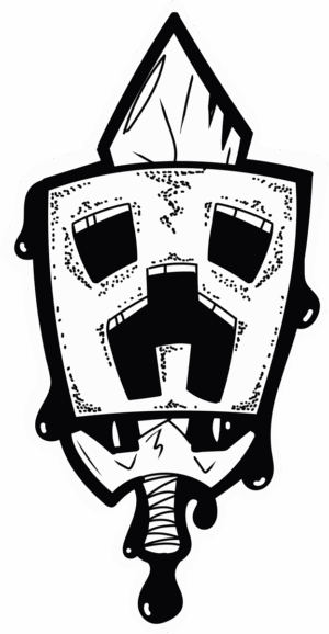 Minecraft Creeper Sticker