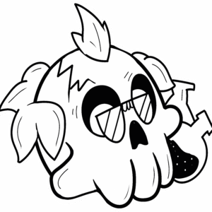 Dr Skull Sticker