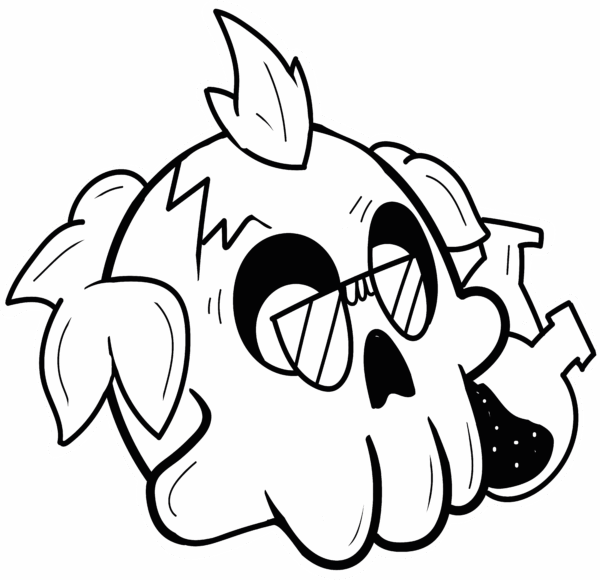 Dr Skull Sticker