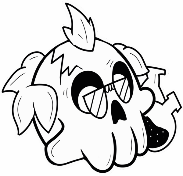 Dr Skull Sticker