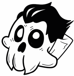 Vampire Skull Sticker
