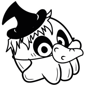 Witch Skull Sticker
