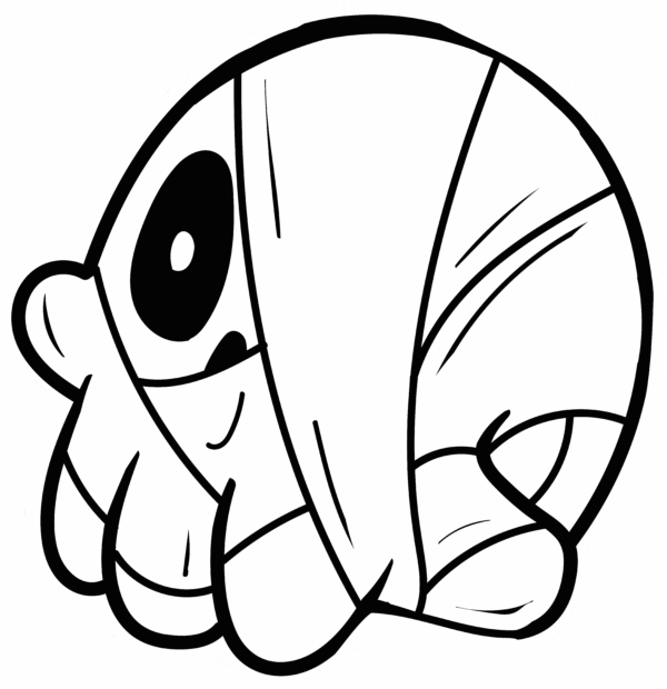 Mummy Skull Sticker