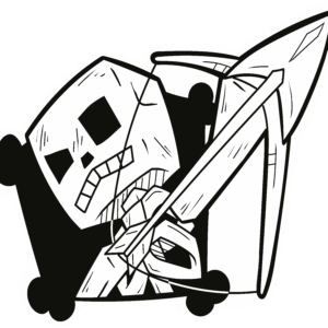 Minecraft Skeleton Sticker