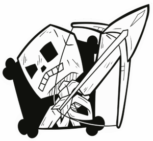 Minecraft Skeleton Sticker