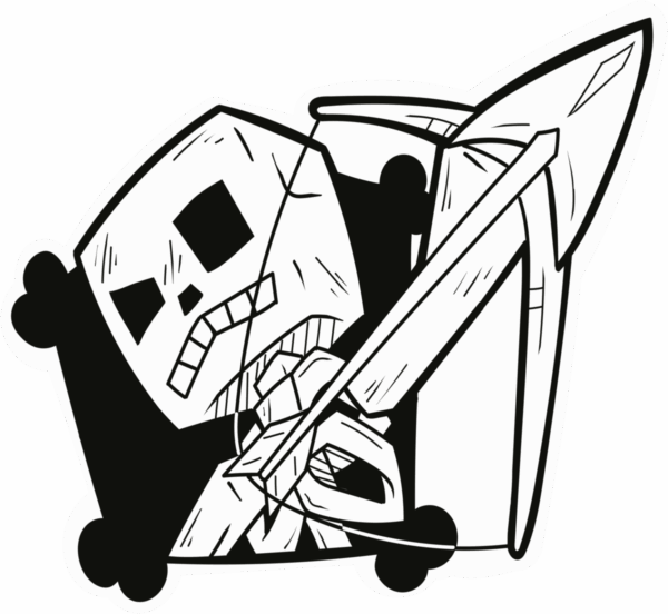 Minecraft Skeleton Sticker