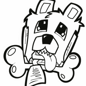 Minecraft Wolf Sticker