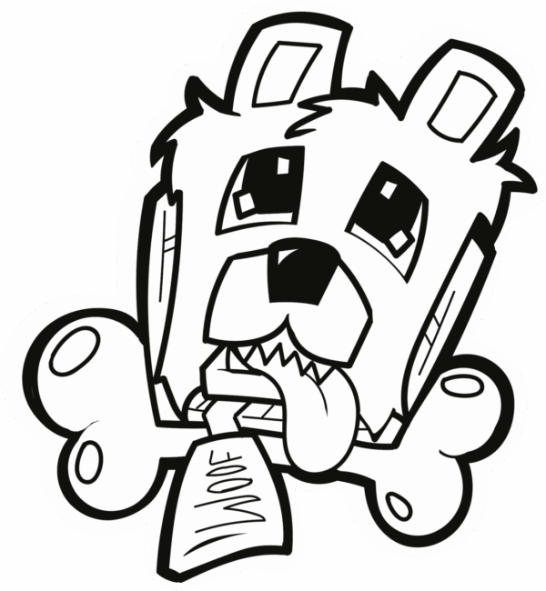 Minecraft Wolf Sticker