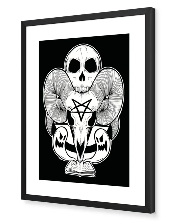Demon Print - White